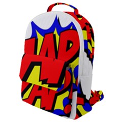 Zap Comic Book Fight Flap Pocket Backpack (small) by 99art