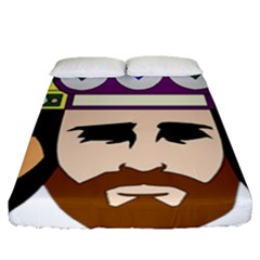 Comic-characters-eastern-magi-sages Fitted Sheet (queen Size) by 99art
