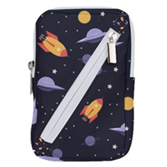 Cosmos Rockets Spaceships Ufos Belt Pouch Bag (large) by Cowasu