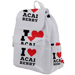 I Love Acai Berry Top Flap Backpack by ilovewhateva