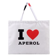 I Love Aperol Zipper Large Tote Bag by ilovewhateva