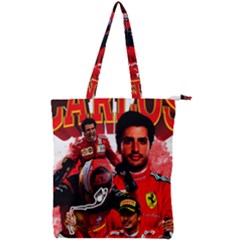Carlos Sainz Double Zip Up Tote Bag by Boster123