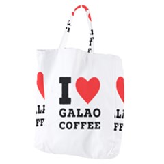 I Love Galao Coffee Giant Grocery Tote by ilovewhateva