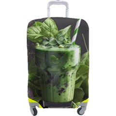 Drink Spinach Smooth Apple Ginger Luggage Cover (large) by Ndabl3x