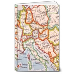 Map Europe Globe Countries States 8  X 10  Hardcover Notebook by Ndabl3x