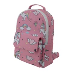 Cute-unicorn-seamless-pattern Flap Pocket Backpack (large) by Vaneshart