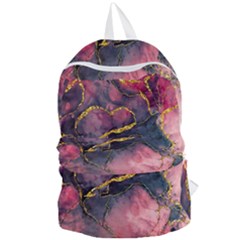 Pink Texture Resin Foldable Lightweight Backpack by Vaneshop