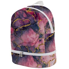 Pink Texture Resin Zip Bottom Backpack by Vaneshop