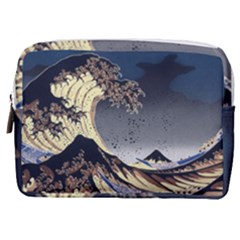 The Great Wave Off Kanagawa Japanese Waves Make Up Pouch (medium) by Vaneshop