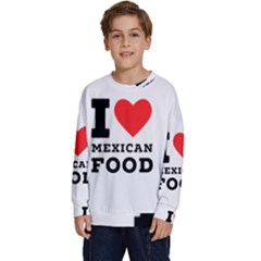 I Love Mexican Food Kids  Long Sleeve Jersey by ilovewhateva