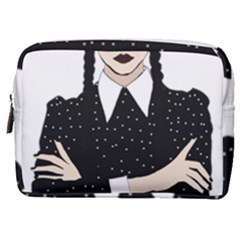 Wednesday Addams Make Up Pouch (medium) by Fundigitalart234