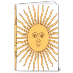 Sol De Mayo-bandera De Argentina 8  X 10  Softcover Notebook by abbeyz71