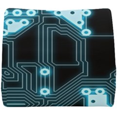 A Completely Seamless Background Design Circuitry Seat Cushion by Amaryn4rt
