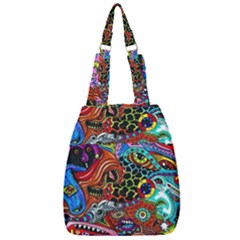 Vector Art Pattern - Center Zip Backpack by Amaryn4rt