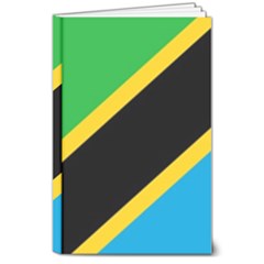 Flag Of Tanzania 8  X 10  Hardcover Notebook by Amaryn4rt