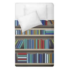 Bookshelf Duvet Cover Double Side (single Size) by uniart180623