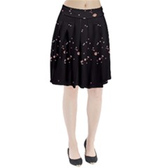 Abstract Rose Gold Glitter Background Pleated Skirt by artworkshop