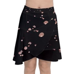 Abstract Rose Gold Glitter Background Chiffon Wrap Front Skirt by artworkshop