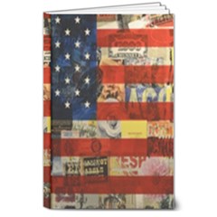 Usa Flag United States 8  X 10  Hardcover Notebook by uniart180623