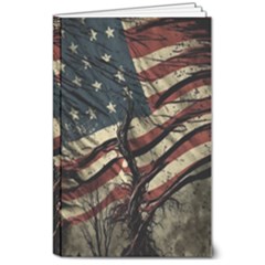 Flag Usa American Flag 8  X 10  Softcover Notebook by uniart180623
