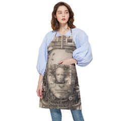 Cyborg Robot Future Drawing Poster Pocket Apron by Ravend