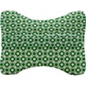 Mazipoodles Green White Donuts Polka Dot  Velour Seat Head Rest Cushion View2