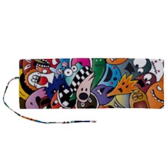 Cartoon Explosion Cartoon Characters Funny Roll Up Canvas Pencil Holder (m) by uniart180623
