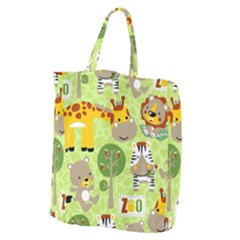 Funny Animals Cartoon Giant Grocery Tote by Simbadda