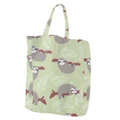Sloths-pattern-design Giant Grocery Tote by Simbadda