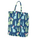 Cute-dinosaurs-animal-seamless-pattern-doodle-dino-winter-theme Giant Grocery Tote View2