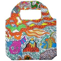 Supersonic Mermaid Chaser Foldable Grocery Recycle Bag by chellerayartisans
