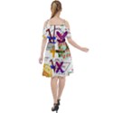 Mathematics Formula Physics School Cut Out Shoulders Chiffon Dress View2