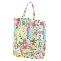 Summer Up Cute Doodle Giant Grocery Tote by Bedest