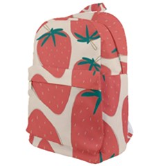 Seamless Strawberry Pattern Vector Classic Backpack by Grandong