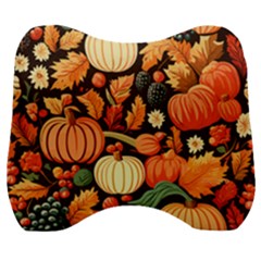 Thanksgiving Pattern Velour Head Support Cushion by Valentinaart