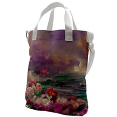 Abstract Flowers  Canvas Messenger Bag by Internationalstore
