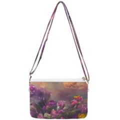 Floral Blossoms  Double Gusset Crossbody Bag by Internationalstore