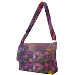Floral Blossoms  Full Print Messenger Bag (l) by Internationalstore