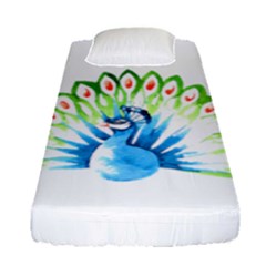 Peacock T-shirtsteal Your Heart Peacock 203 T-shirt Fitted Sheet (single Size) by EnriqueJohnson