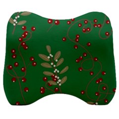 Christmas December Background Velour Head Support Cushion by uniart180623