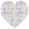 Doberman Pinscher T- Shirt Doberman Pinscher Dog Pattern T- Shirt (1) Wooden Puzzle Heart View1