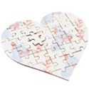 Doberman Pinscher T- Shirt Doberman Pinscher Dog Pattern T- Shirt (1) Wooden Puzzle Heart View3