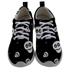 Skull Pattern Mens Athletic Shoes by Ket1n9