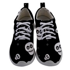 Skull Pattern Women Athletic Shoes by Ket1n9