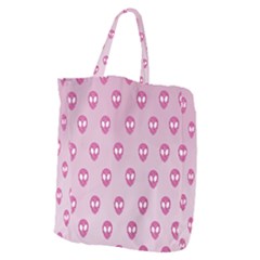 Alien Pattern Pink Giant Grocery Tote by Ket1n9