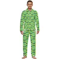 Alien Pattern- Men s Long Sleeve Velvet Pocket Pajamas Set by Ket1n9