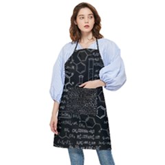 Medical Biology Detail Medicine Psychedelic Science Abstract Abstraction Chemistry Genetics Pattern Pocket Apron by Grandong