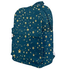 Star Golden Pattern Christmas Design White Gold Classic Backpack by Vaneshop