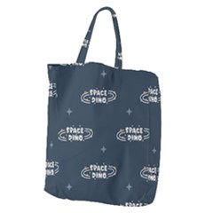 Space Dino Art Pattern Design Wallpaper Background Giant Grocery Tote by Vaneshop
