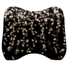 Christmas-bokeh-lights-background Velour Head Support Cushion by Amaryn4rt